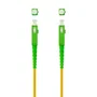 Nano Cable Cable de Fibra Óptica G657A2, Conectores SC/SC APC, LSZH, 30m, Amarillo, Ref. 10.20.0030